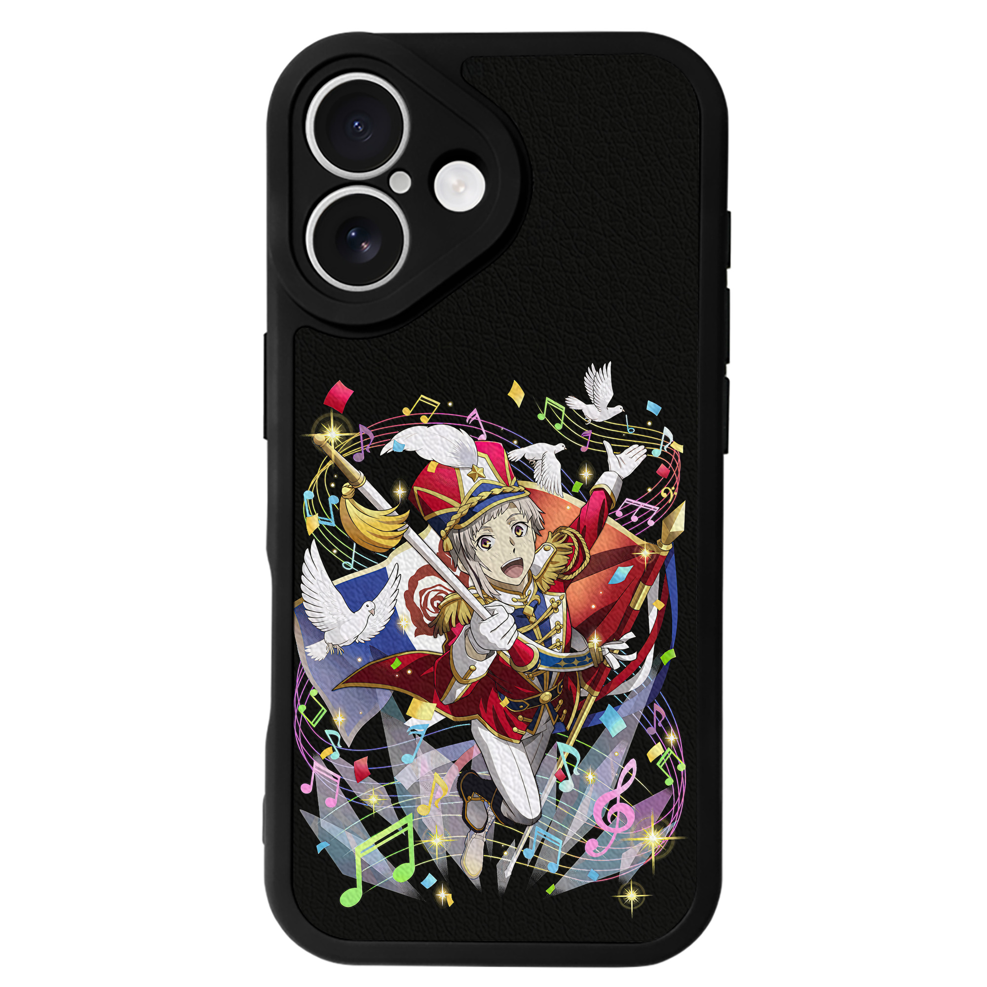 （画像用） 文豪ストレイドッグス Bungo Stray Dogs 【iPhone 16シリーズ対応】シリコンスマホケース（レザー調） 材質：シリコン